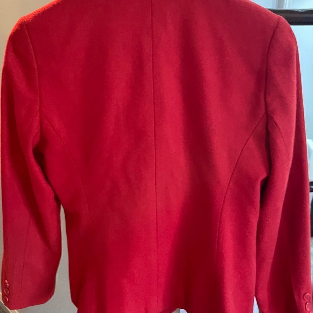 Red wool blazer - S - Picture 6 of 6